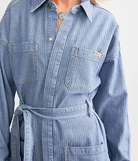 Herringbone Denim Jumpsuit