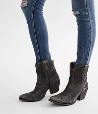 Chandler Leather Western Ankle Boot