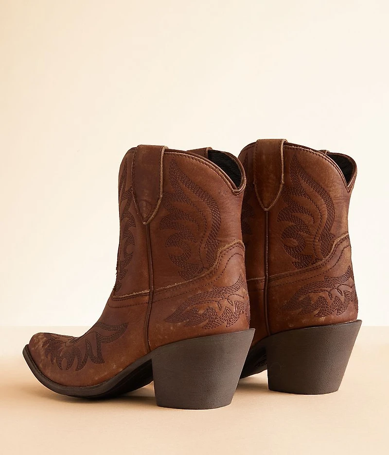 Chandler Leather Western Ankle Boot