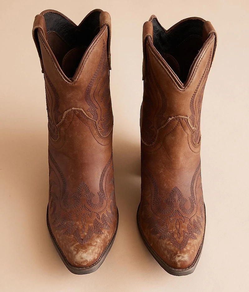 Chandler Leather Western Ankle Boot