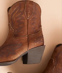 Chandler Leather Western Ankle Boot