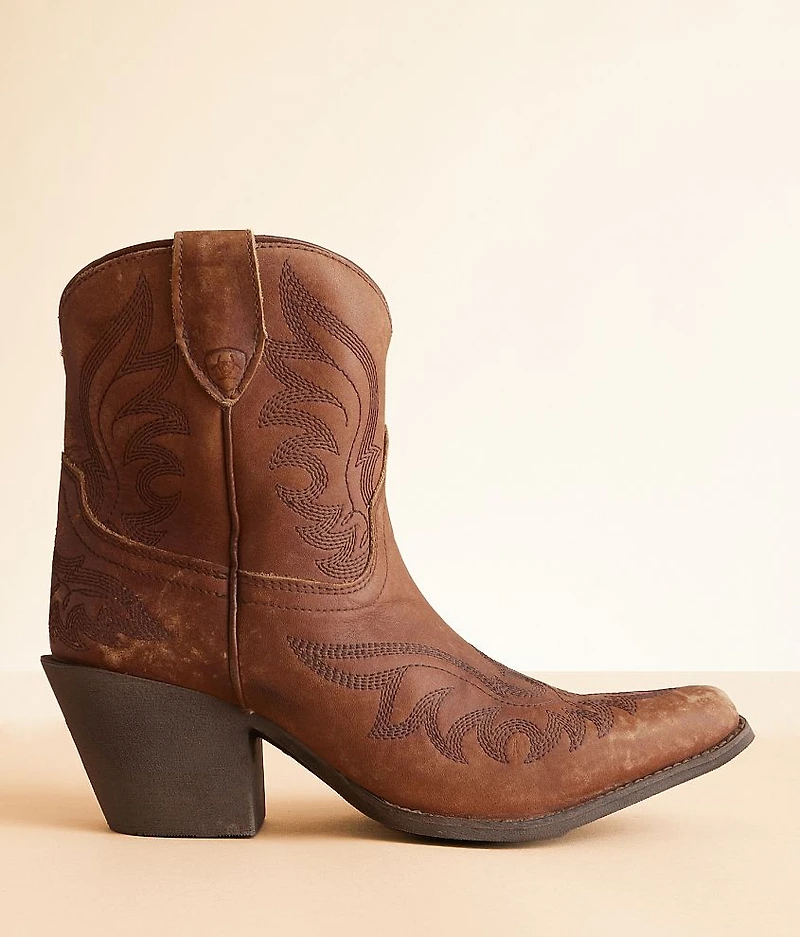 Chandler Leather Western Ankle Boot