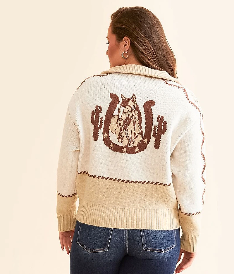Wild West Brushed Knit Sweater
