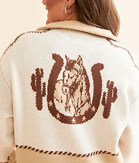 Wild West Brushed Knit Sweater