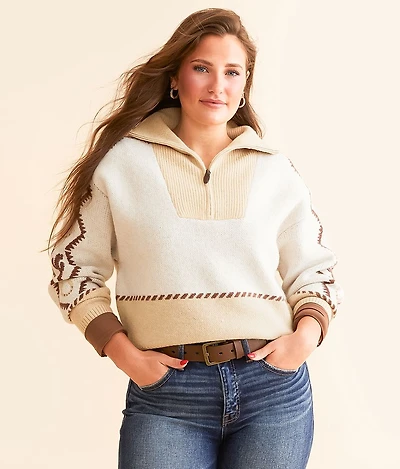 Wild West Brushed Knit Sweater
