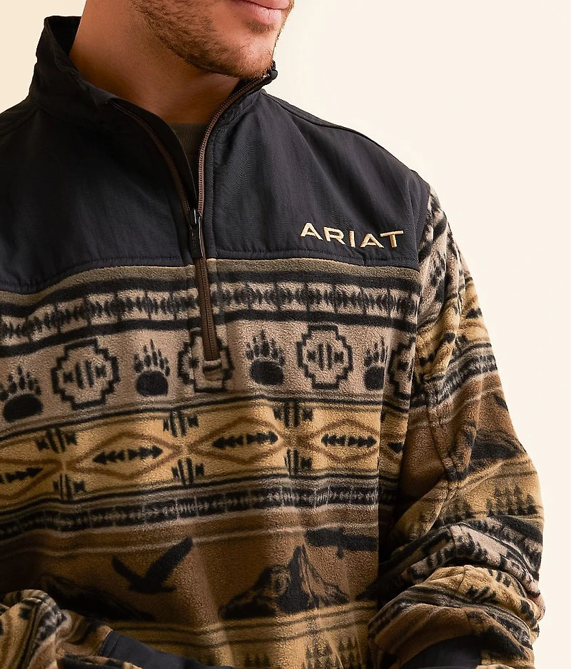 Basis 2.0 Quarter Zip Mock Neck Pullover