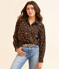 Homestyle Oversized Blouse