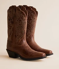 Round Up Leather Western Boot