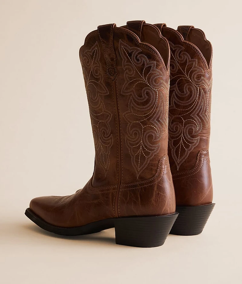 Round Up Leather Western Boot