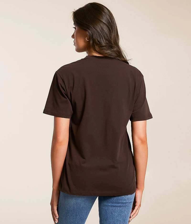 Checkerboard Studded Boyfriend T-Shirt