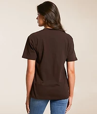 Checkerboard Studded Boyfriend T-Shirt