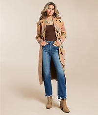 Sunset Chic Blanket Cardigan Sweater