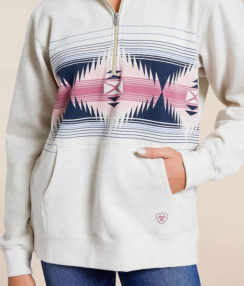 June Quarter Zip Oversized Pullover