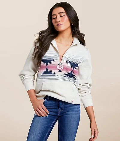 June Quarter Zip Oversized Pullover