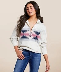 June Quarter Zip Oversized Pullover
