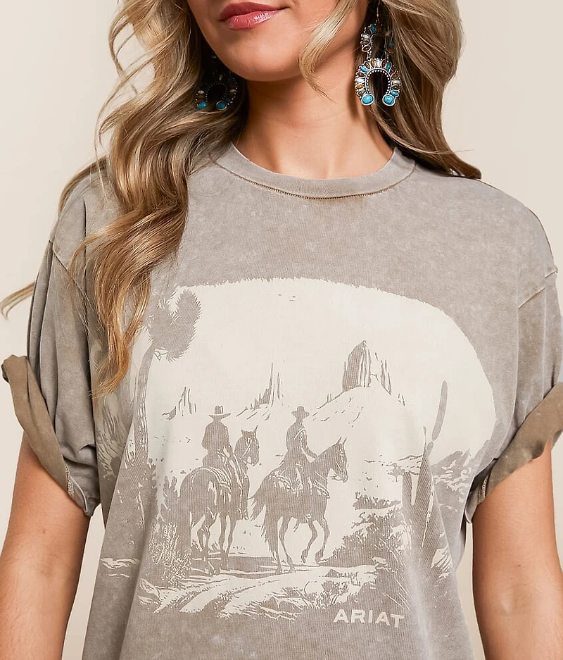 Western Mural Boyfriend T-Shirt