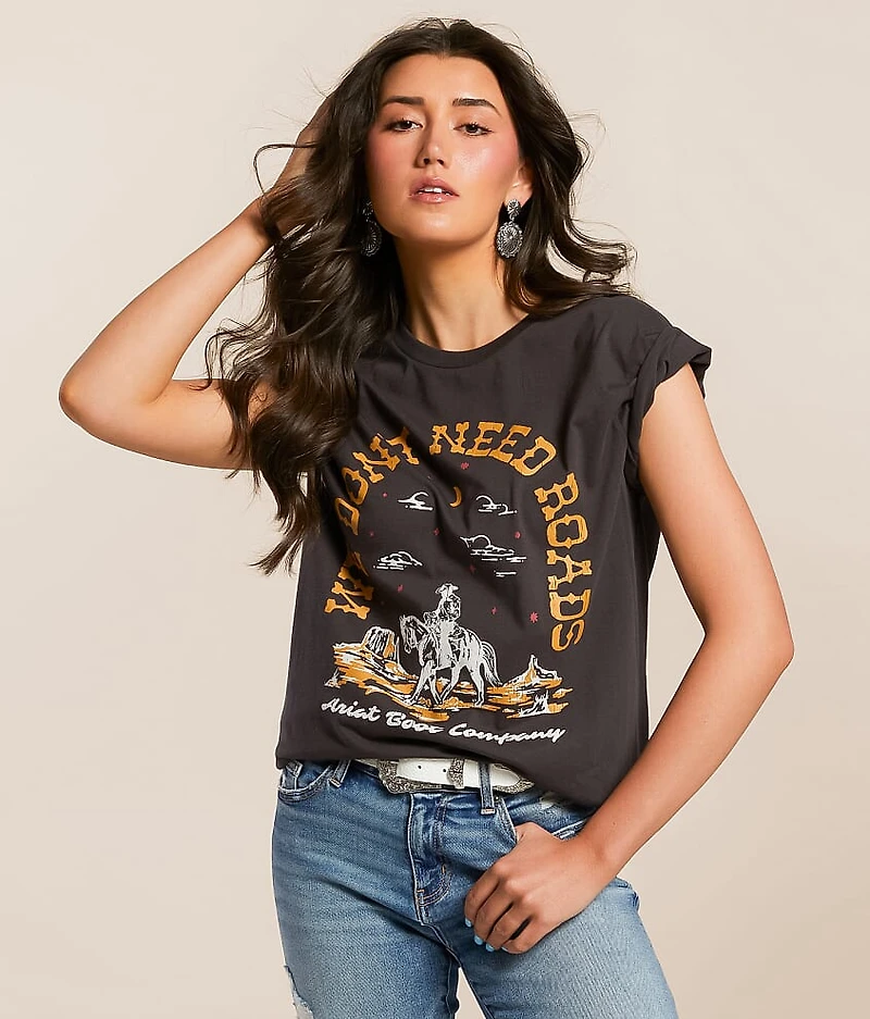 No Roads Boyfriend T-Shirt