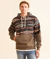 Southwestern Color Block Hooded Sweatshirt