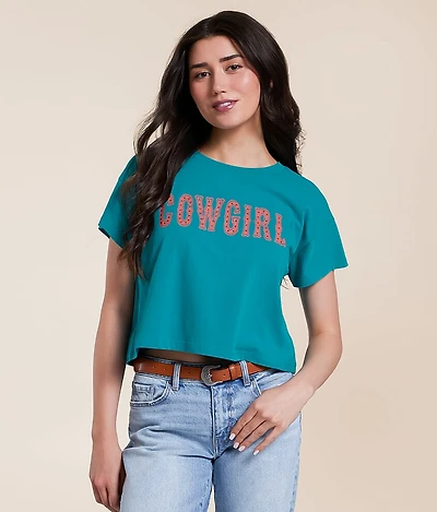 Cowgirl Boxy Cropped T-Shirt