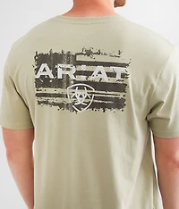 Liquid Stamp Flag T-Shirt