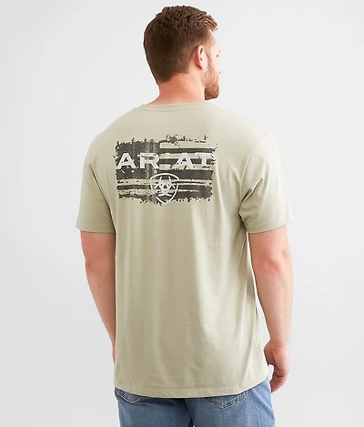 Liquid Stamp Flag T-Shirt