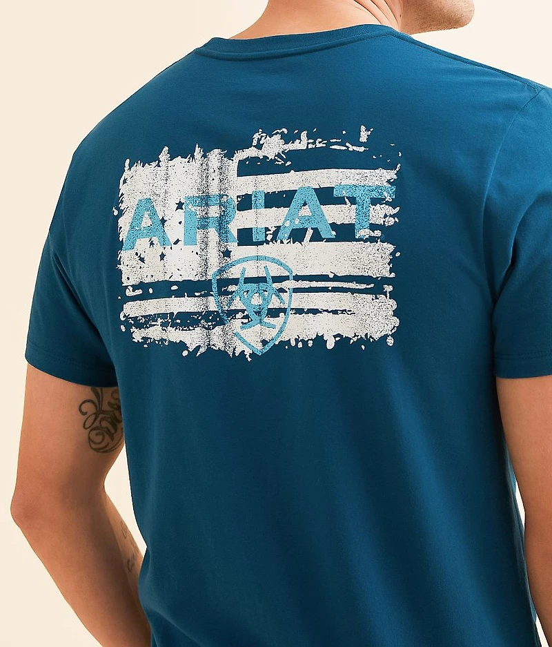 Liquid Stamp Flag T-Shirt