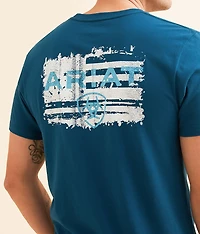 Liquid Stamp Flag T-Shirt