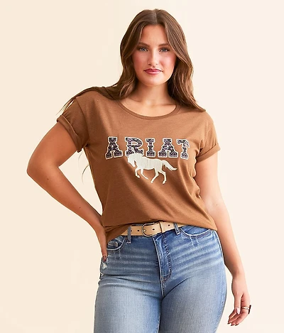 Patterned Bronco T-Shirt