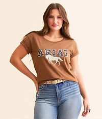 Patterned Bronco T-Shirt