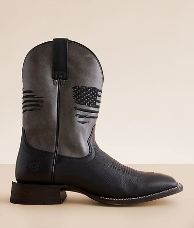 Circuit Patriot Leather Cowboy Boot