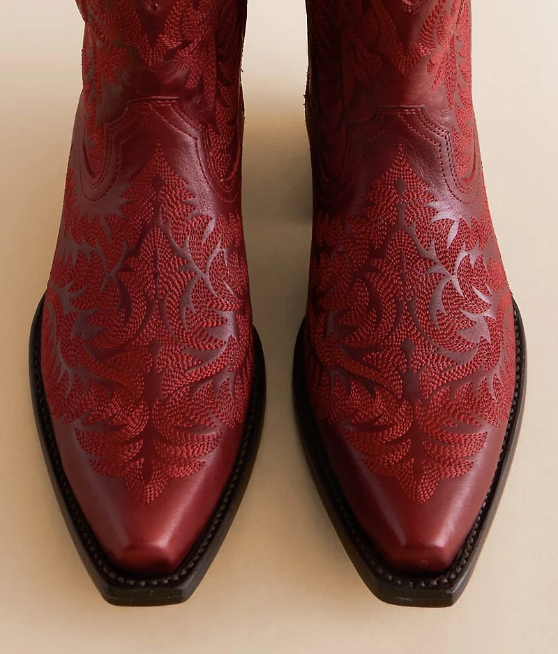 Cate Short Leather Western Boot