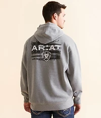 Liquid Stamp Flag Hooded Sweatshirt
