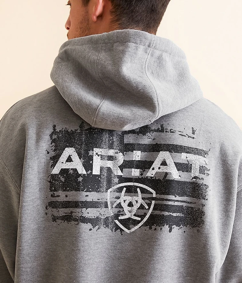 Liquid Stamp Flag Hooded Sweatshirt