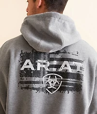 Liquid Stamp Flag Hooded Sweatshirt