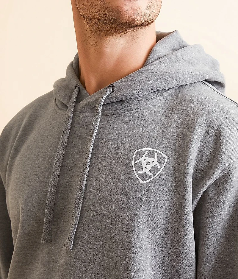 Liquid Stamp Flag Hooded Sweatshirt