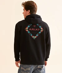Diamond Open Hooded Sweatshirt