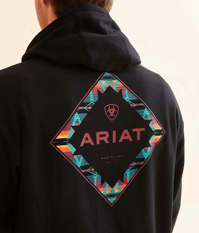 Diamond Open Hooded Sweatshirt