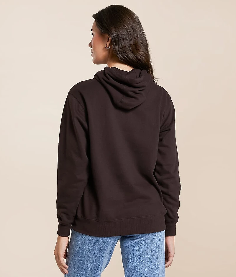 Embroidered Horse Hooded Sweatshirt