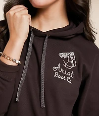 Embroidered Horse Hooded Sweatshirt