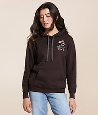 Embroidered Horse Hooded Sweatshirt