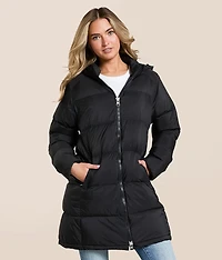 Ultra Puff Quilted Down Hooded Jacket