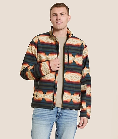 Logo Southwestern Softshell Jacket