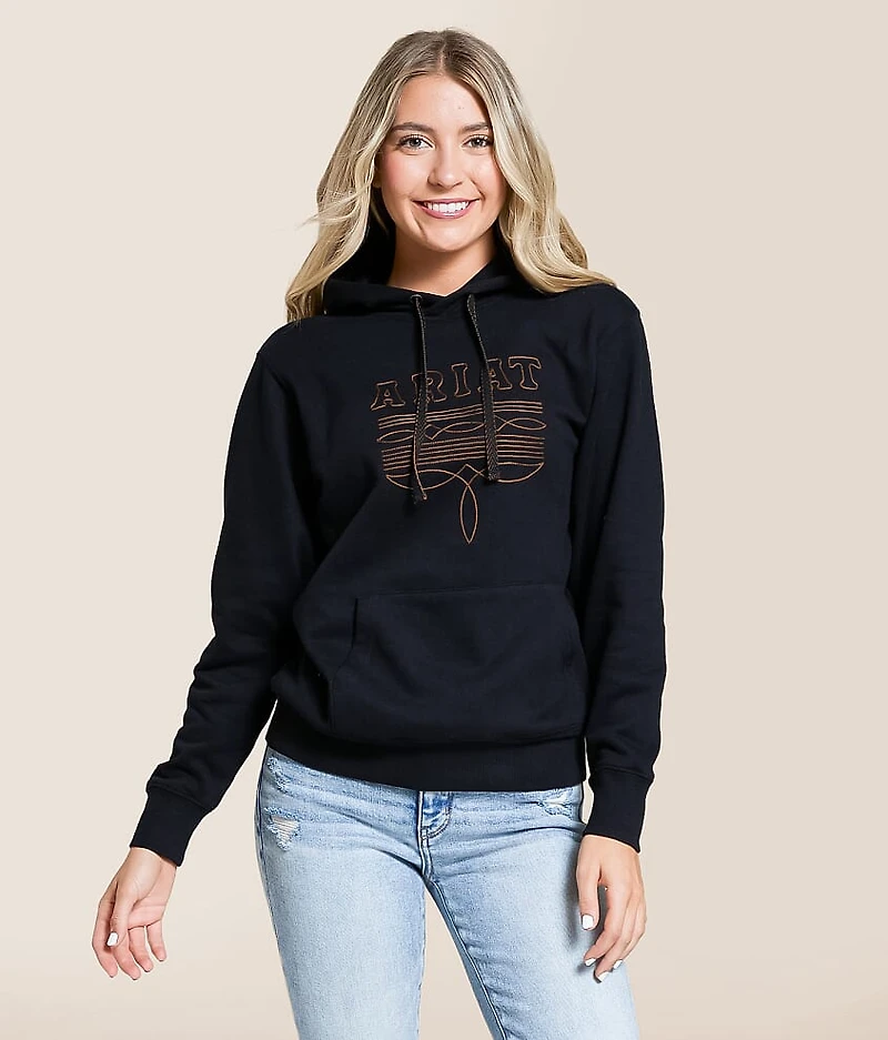 Booted Logo Hooded Sweatshirt