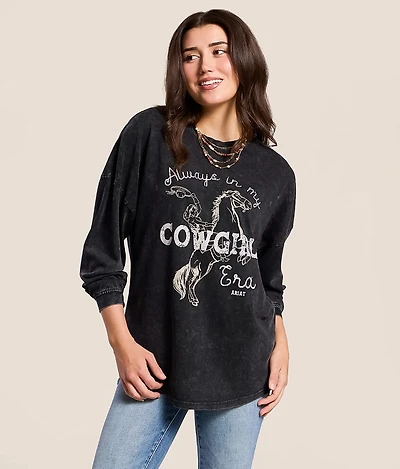 Canvas Cowgirl Oversized T-Shirt