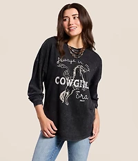 Canvas Cowgirl Oversized T-Shirt