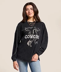 Canvas Cowgirl Oversized T-Shirt
