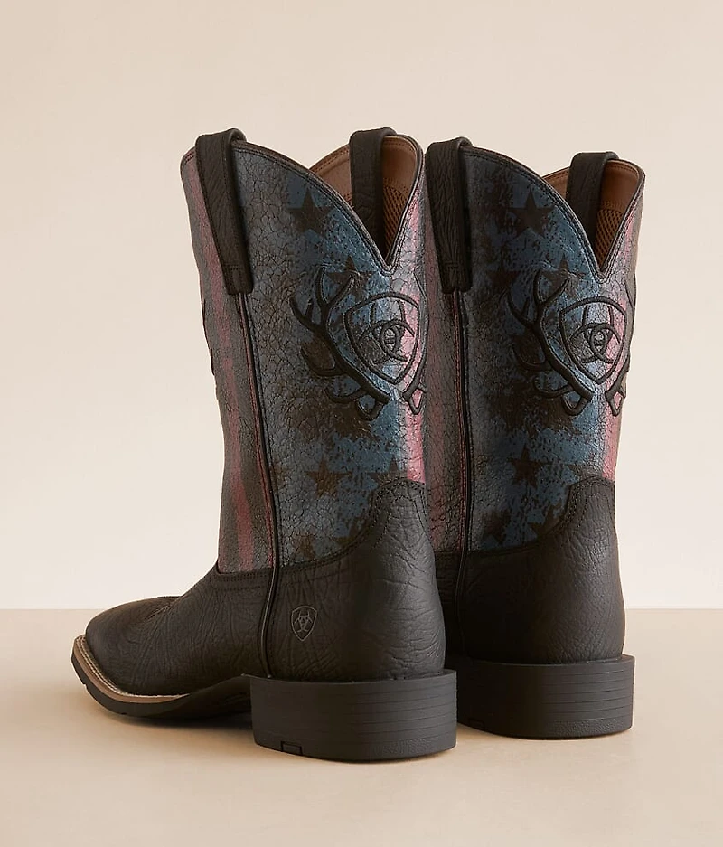 Sporty Liberty Antler Leather Cowboy Boot