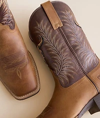 Sport Steer Skull Leather Cowboy Boot
