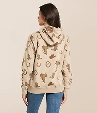 Horse Saddle Hooded Sweatshirt