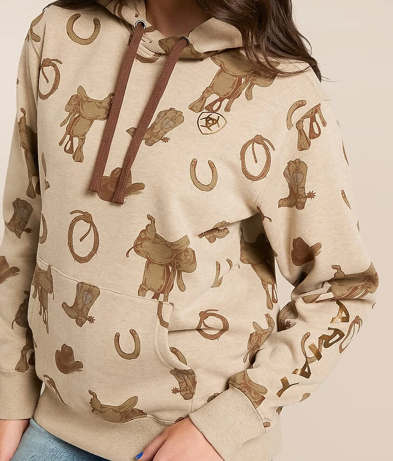 Horse Saddle Hooded Sweatshirt